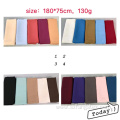 Muslim Women Polyester Dyed Plain Scarf Shawl Hijab